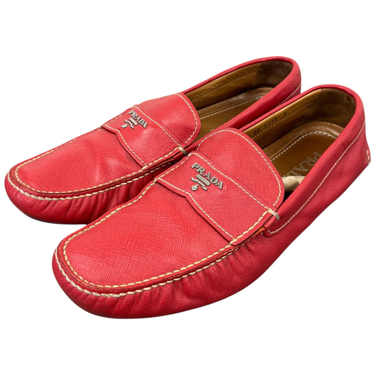 Men's Driver Loafers Red Size UK 9 / EU 43 - Photo 9