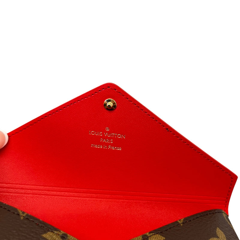 Women's Monogram Kirigami Pochette 3-Piece Set Pouch Brown