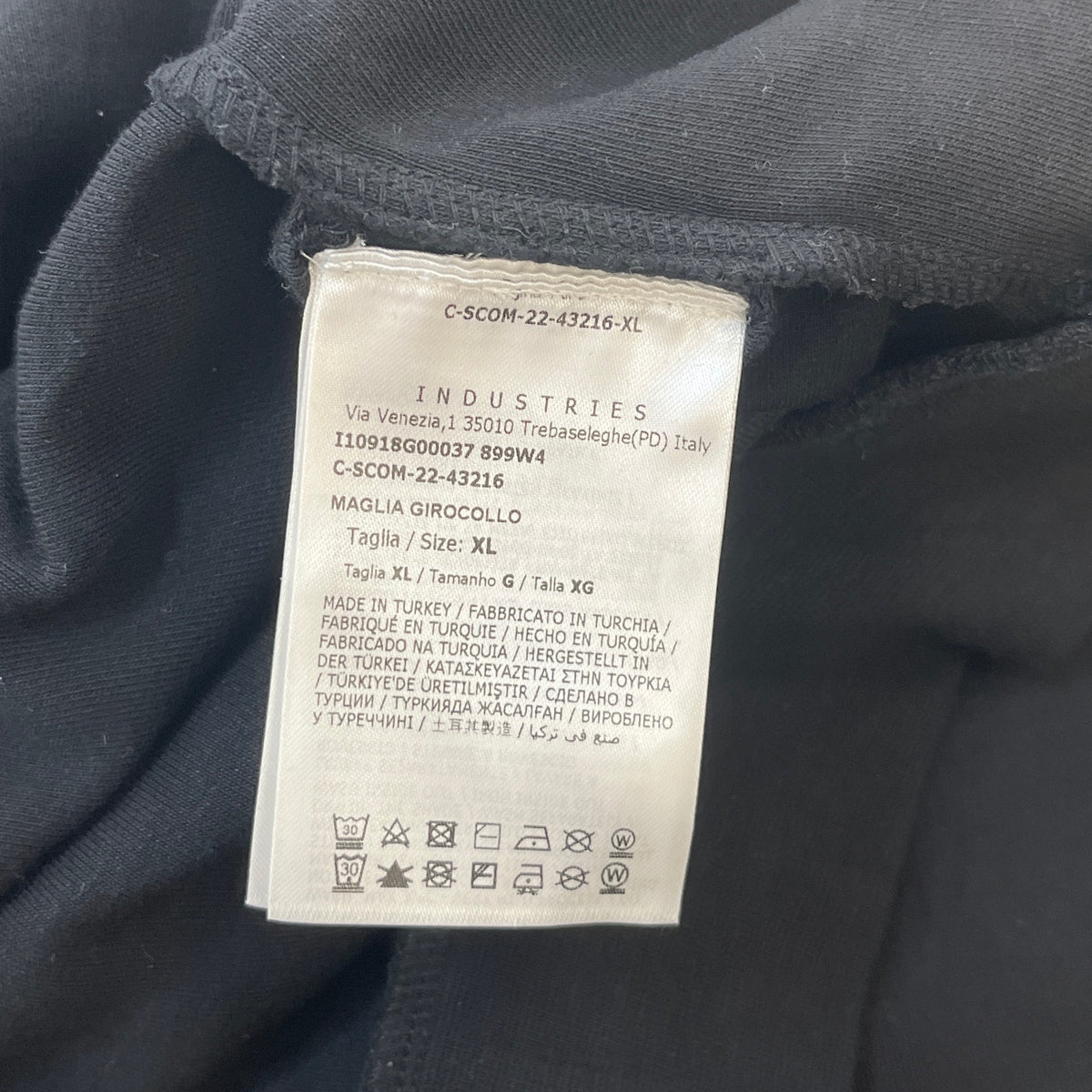 Men's Maglia Sweatshirt Black Size XL - Photo 8