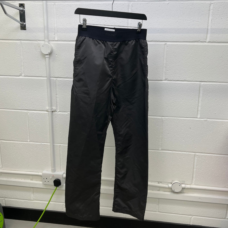 Men's Logo Patch Track Trousers Black Size XS