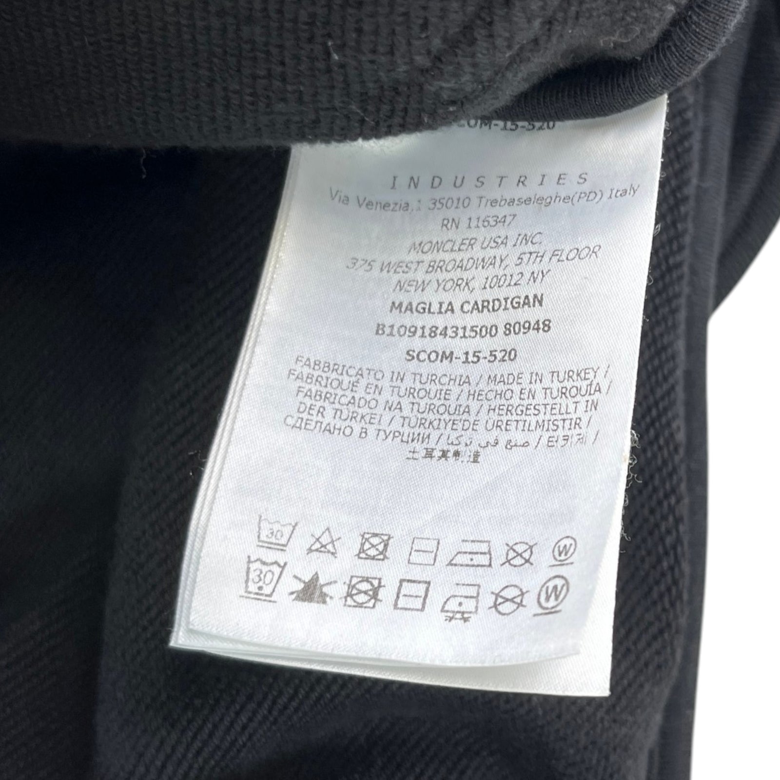 Men's Maglia Hoodie Black Size M - Photo 9