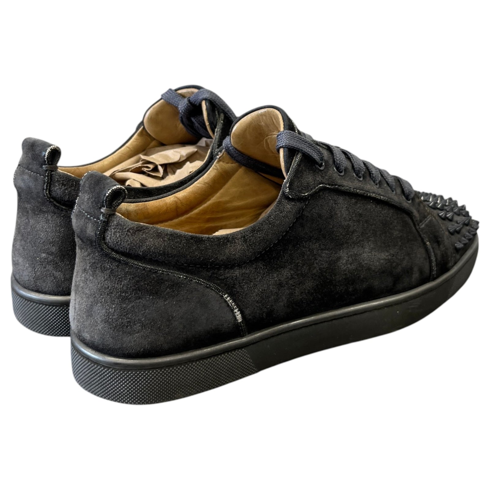 Men's Louis Junior Spikes Low Trainers Black Size UK 7 / EU 41 - Photo 8