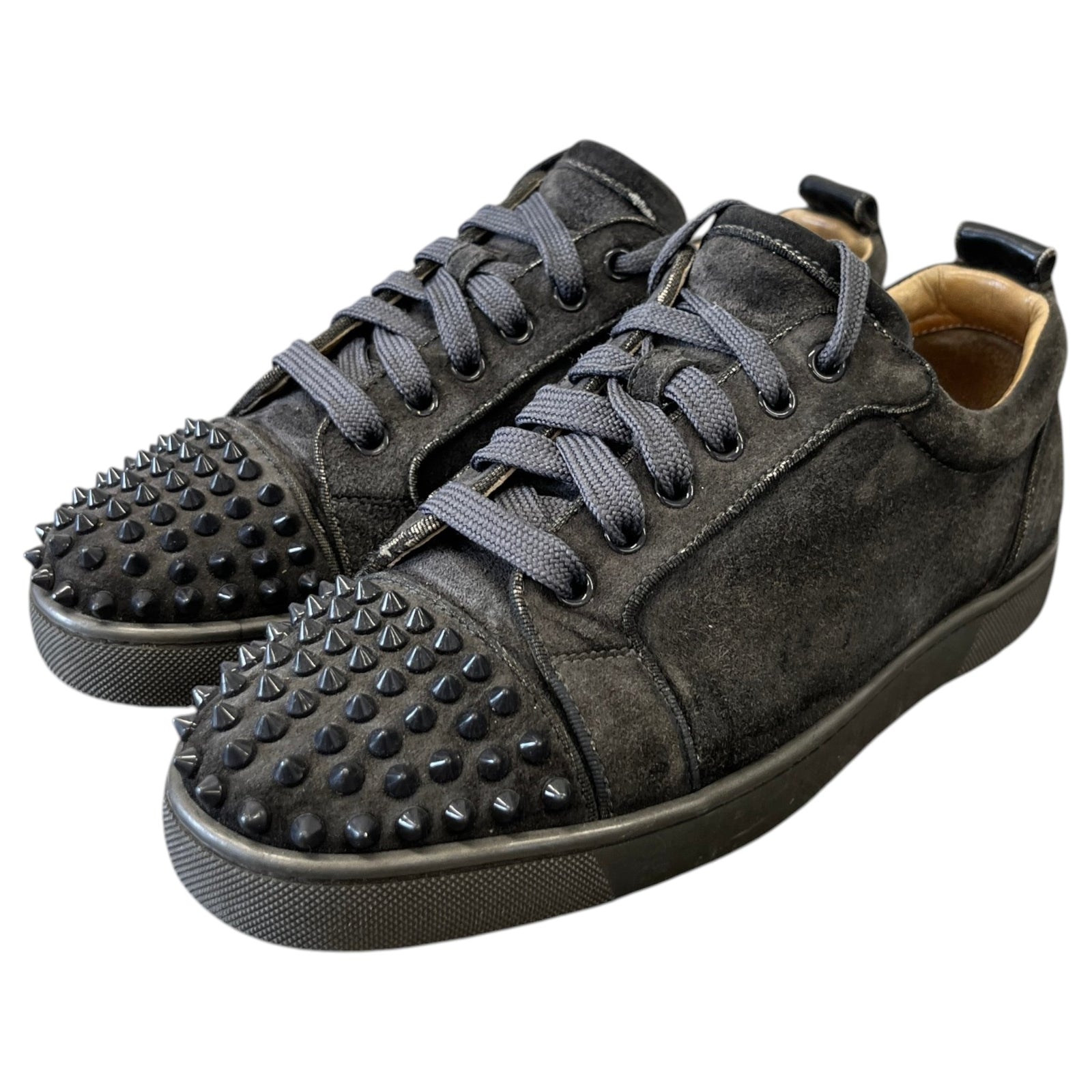 Men's Louis Junior Spikes Low Trainers Black Size UK 7 / EU 41 - Photo 9
