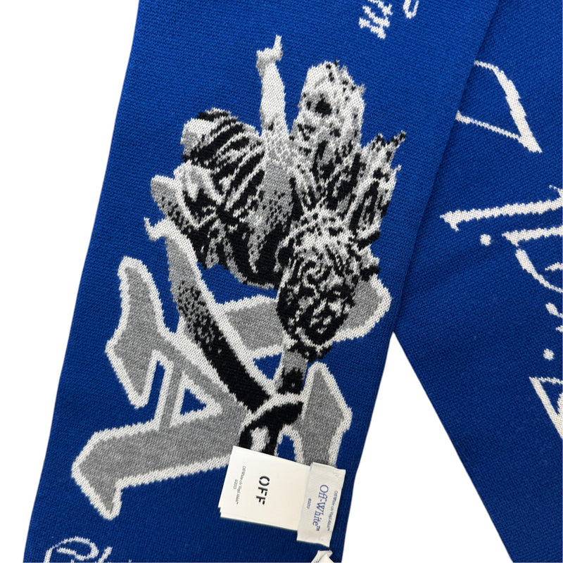 Men's Virgil Abloh Knit Scarf Blue
