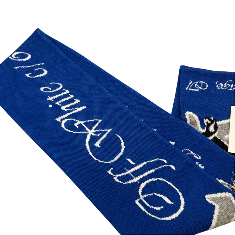 Men's Virgil Abloh Knit Scarf Blue