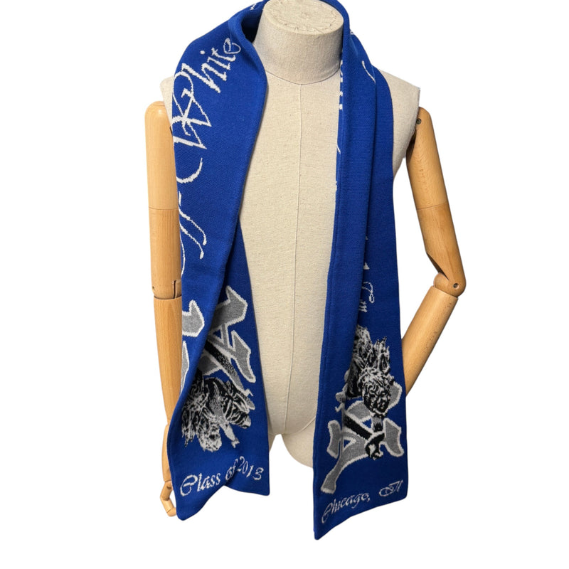 Men's Virgil Abloh Knit Scarf Blue