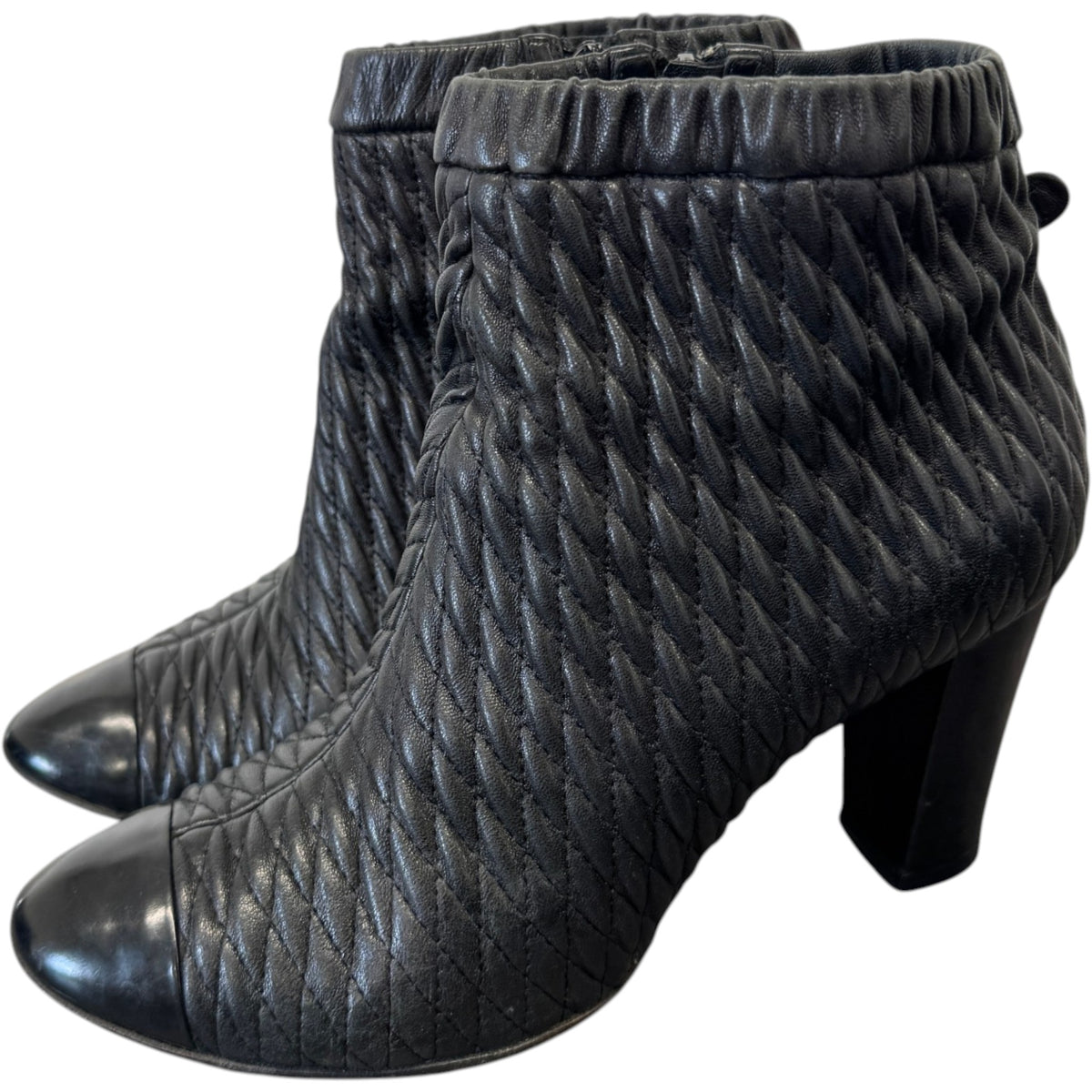 Women's Leather Sock Boots Black Size UK 6 / EU 39 - Photo 7