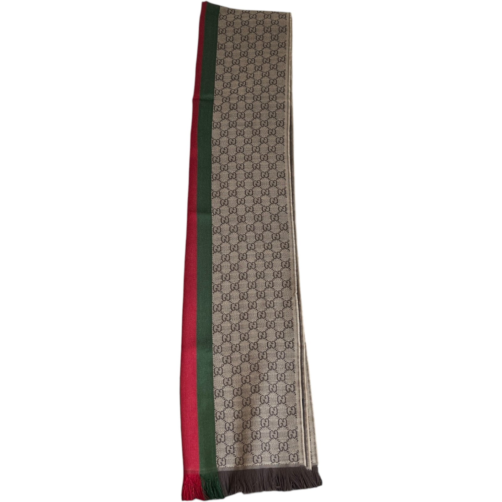 Men's Gg Web Scarf Beige - Photo 2