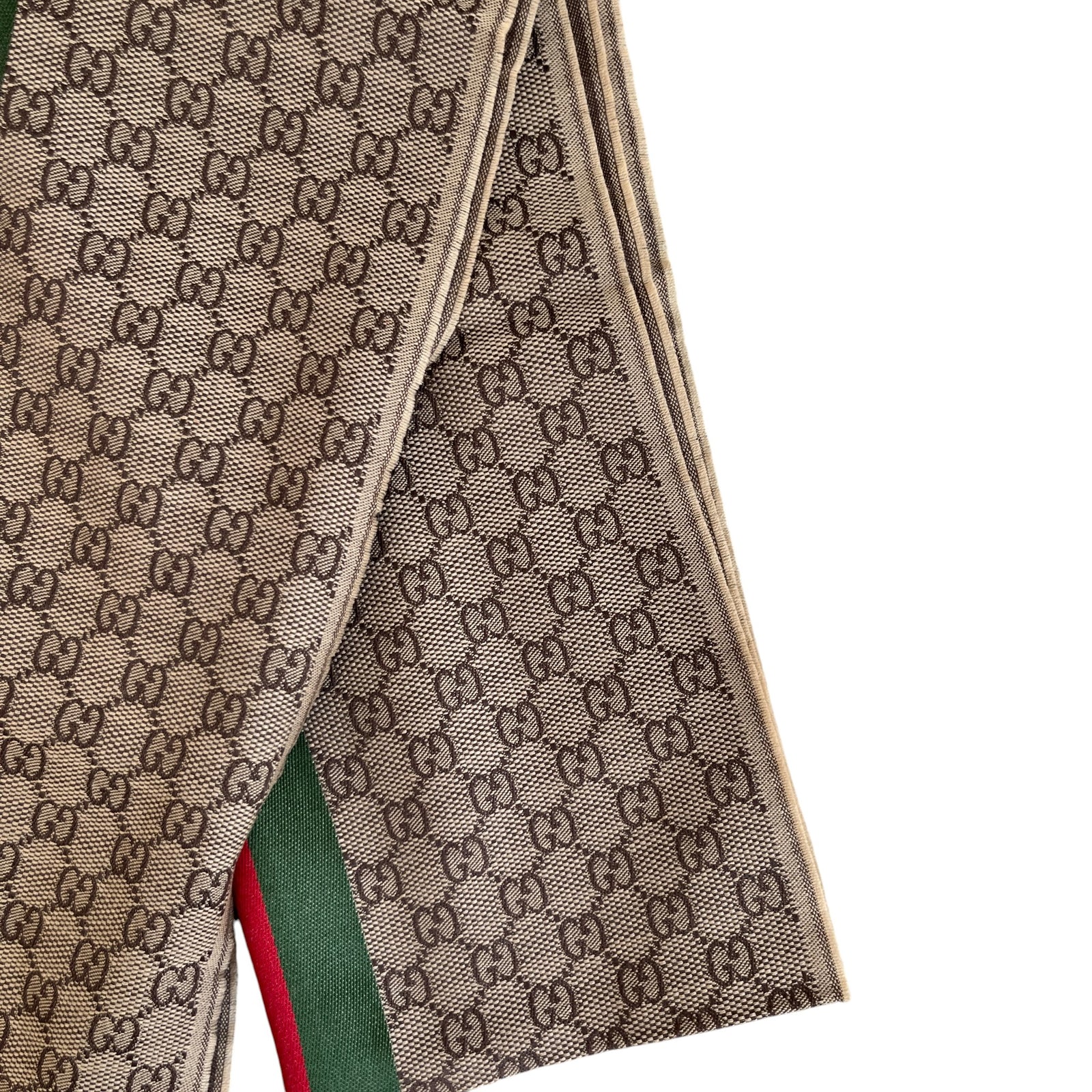 Men's Gg Web Scarf Beige - Photo 3