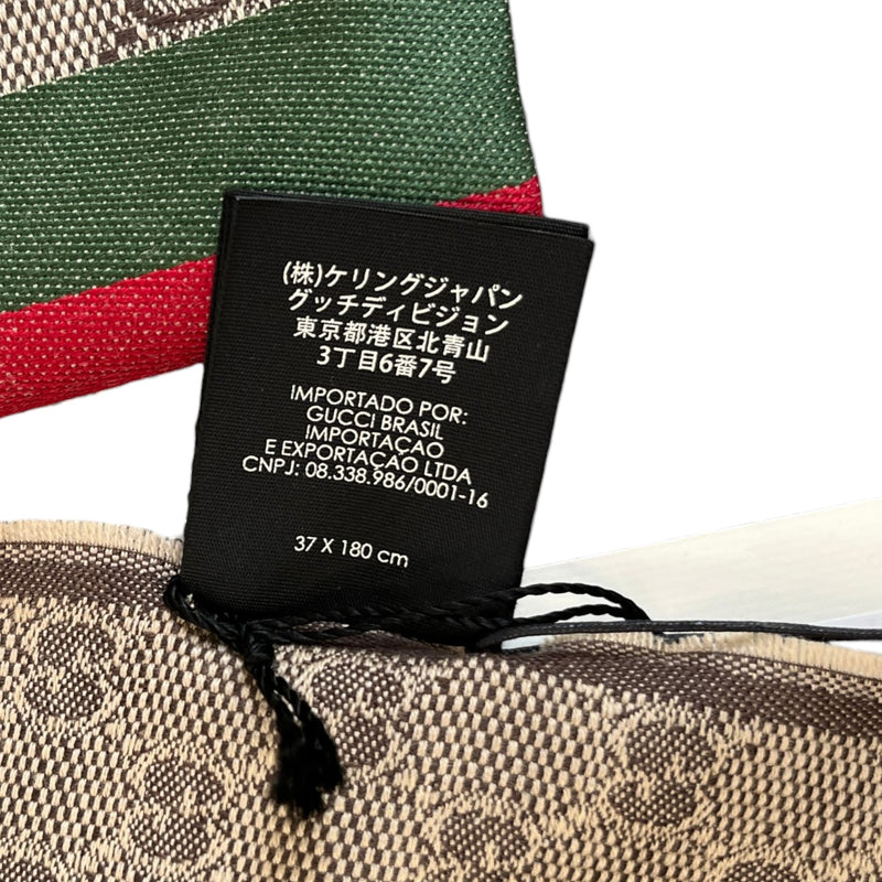 Men's Gg Web Scarf Beige