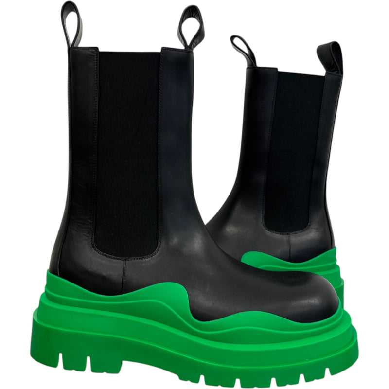 Men's Chunky Platform Tire Boots Black Size EU 42 / UK 8