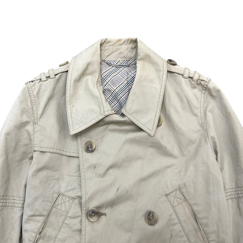 Women's Trench Coat Jacket Beige Size 44 / UK 12
