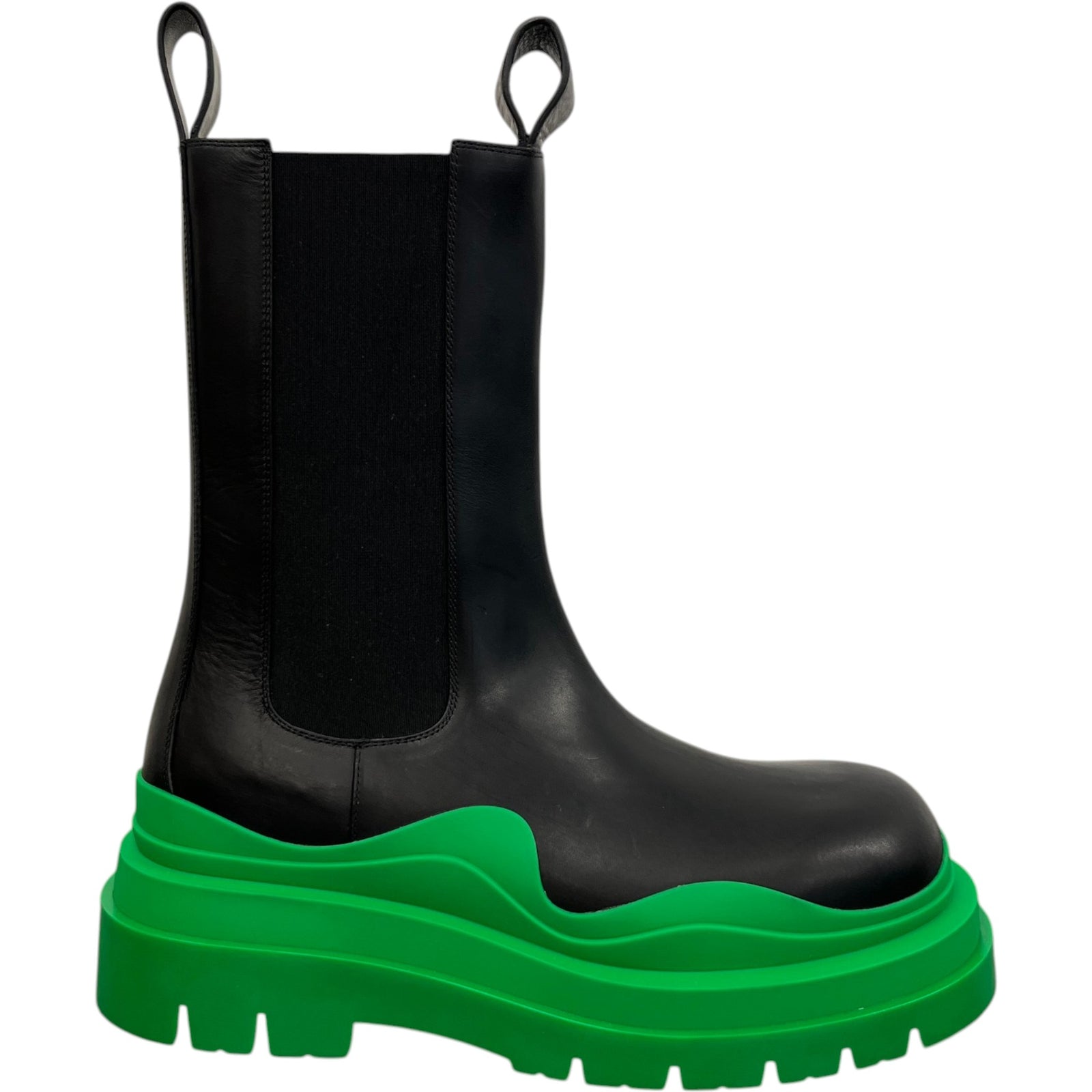 Men's Chunky Platform Tire Boots Black Size EU 42 / UK 8 - Photo 1