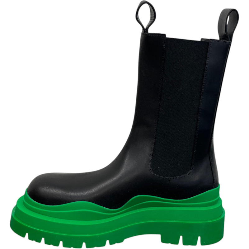 Men's Chunky Platform Tire Boots Black Size EU 42 / UK 8