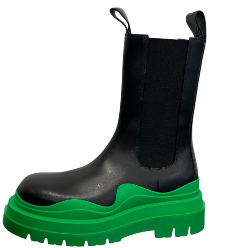 Men's Chunky Platform Tire Boots Black Size EU 42 / UK 8