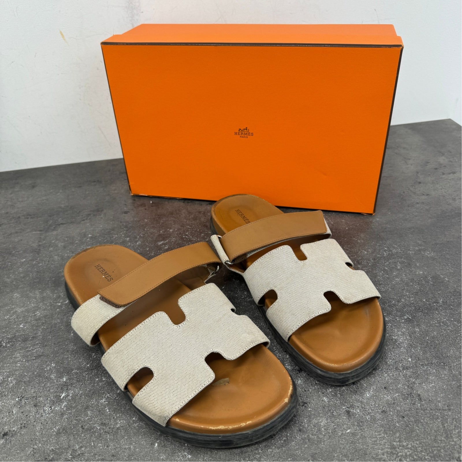 Men's Chypre Sandals Beige Size UK 11 / EU 45 - Photo 13