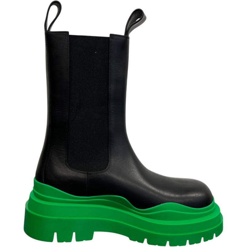Men's Chunky Platform Tire Boots Black Size EU 42 / UK 8