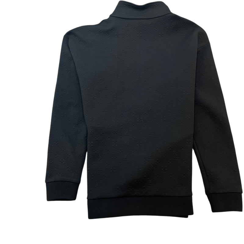 Men's Monogram Zip Up Track Jacket Black Size XL