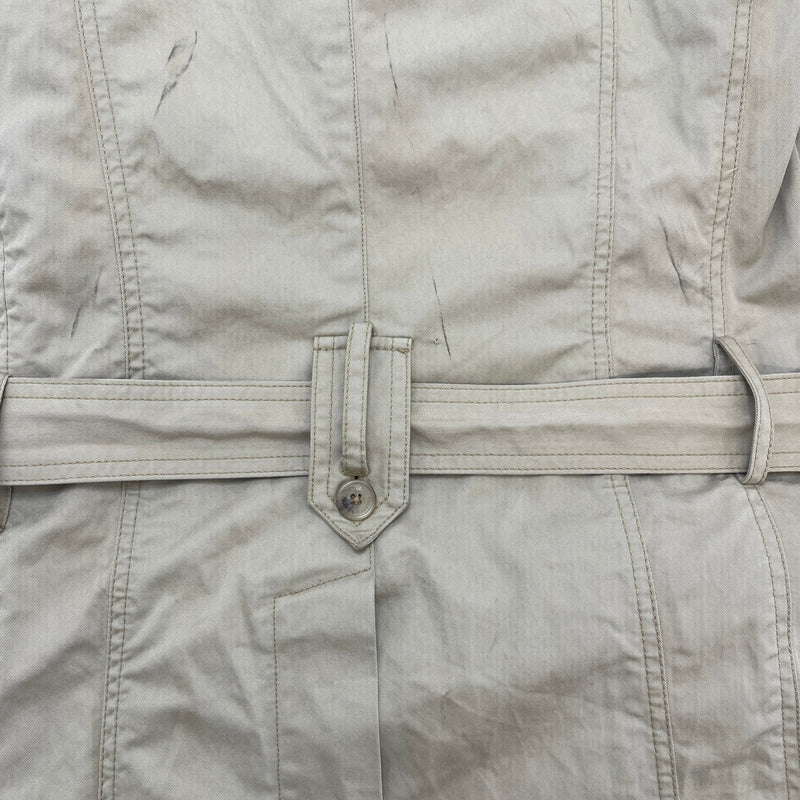 Women's Trench Coat Jacket Beige Size 44 / UK 12