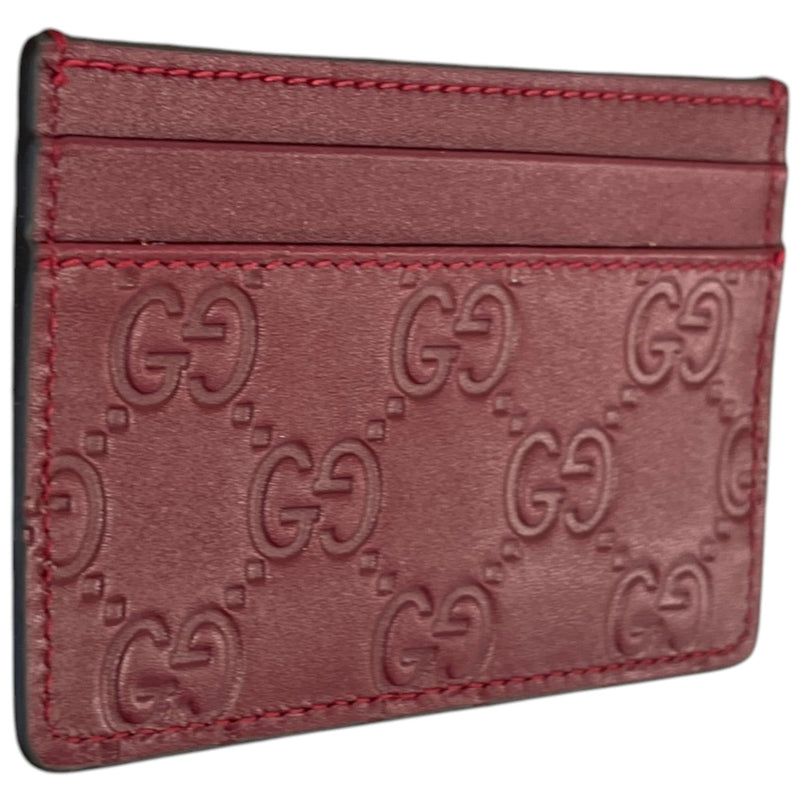 Men's GG Supreme Card Holder Burgundy