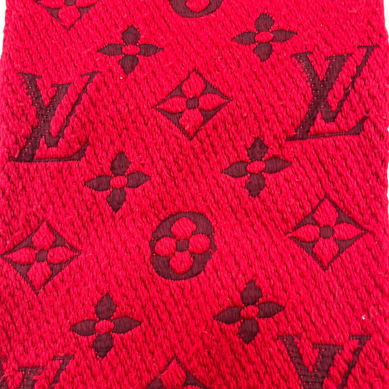 Women's Monogram Logomania Scarf Red