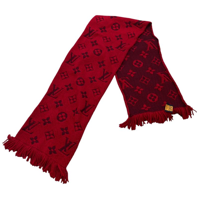 Women's Monogram Logomania Scarf Red