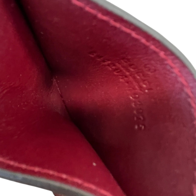 Men's GG Supreme Card Holder Burgundy