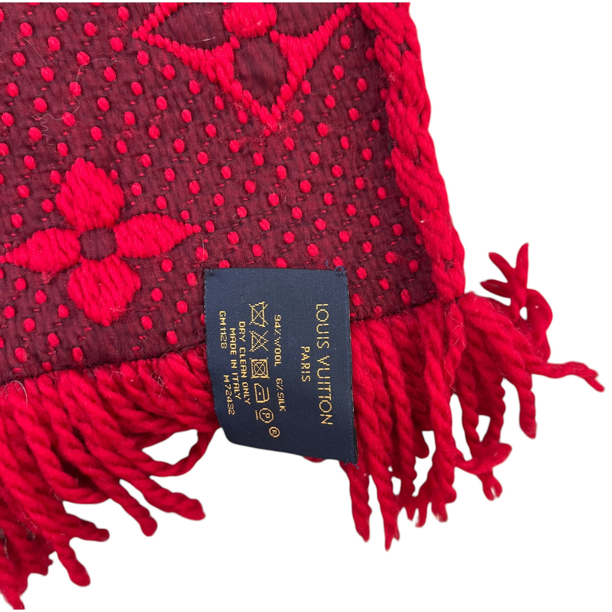 Women's Monogram Logomania Scarf Red - Photo 6