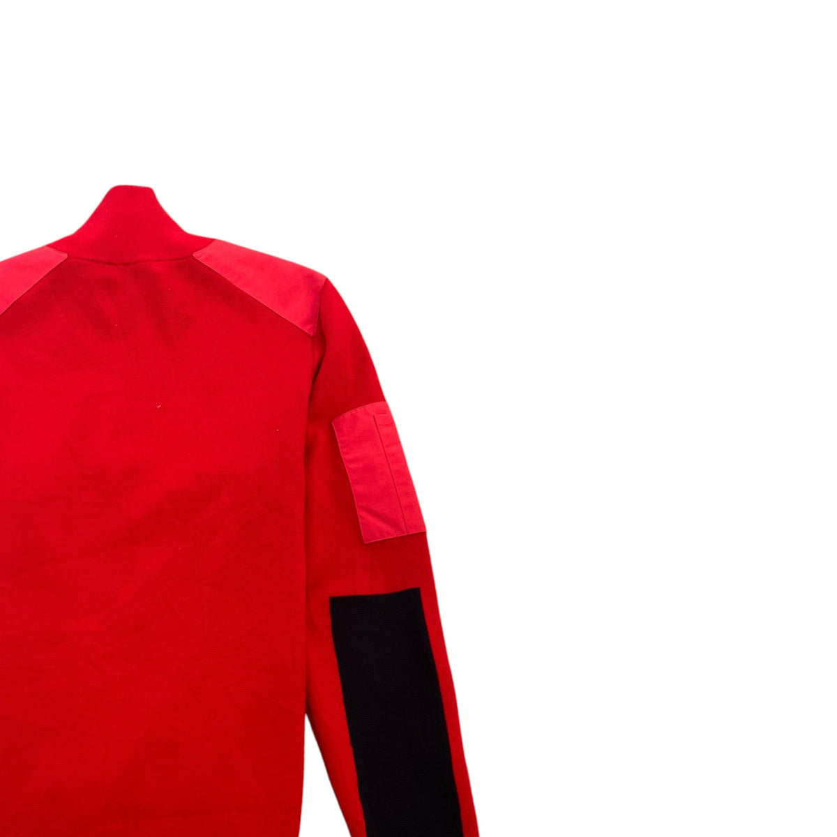 Men's Stormont Quater Zip Merino Sweatshirt Red Size L - Photo 4