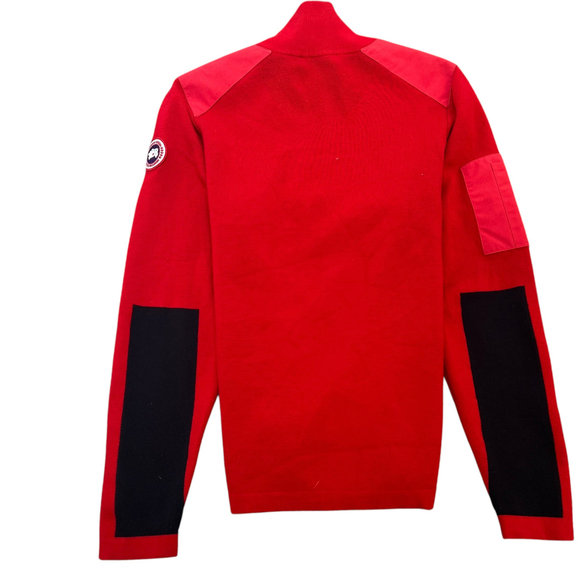 Men's Stormont Quater Zip Merino Sweatshirt Red Size L - Photo 2