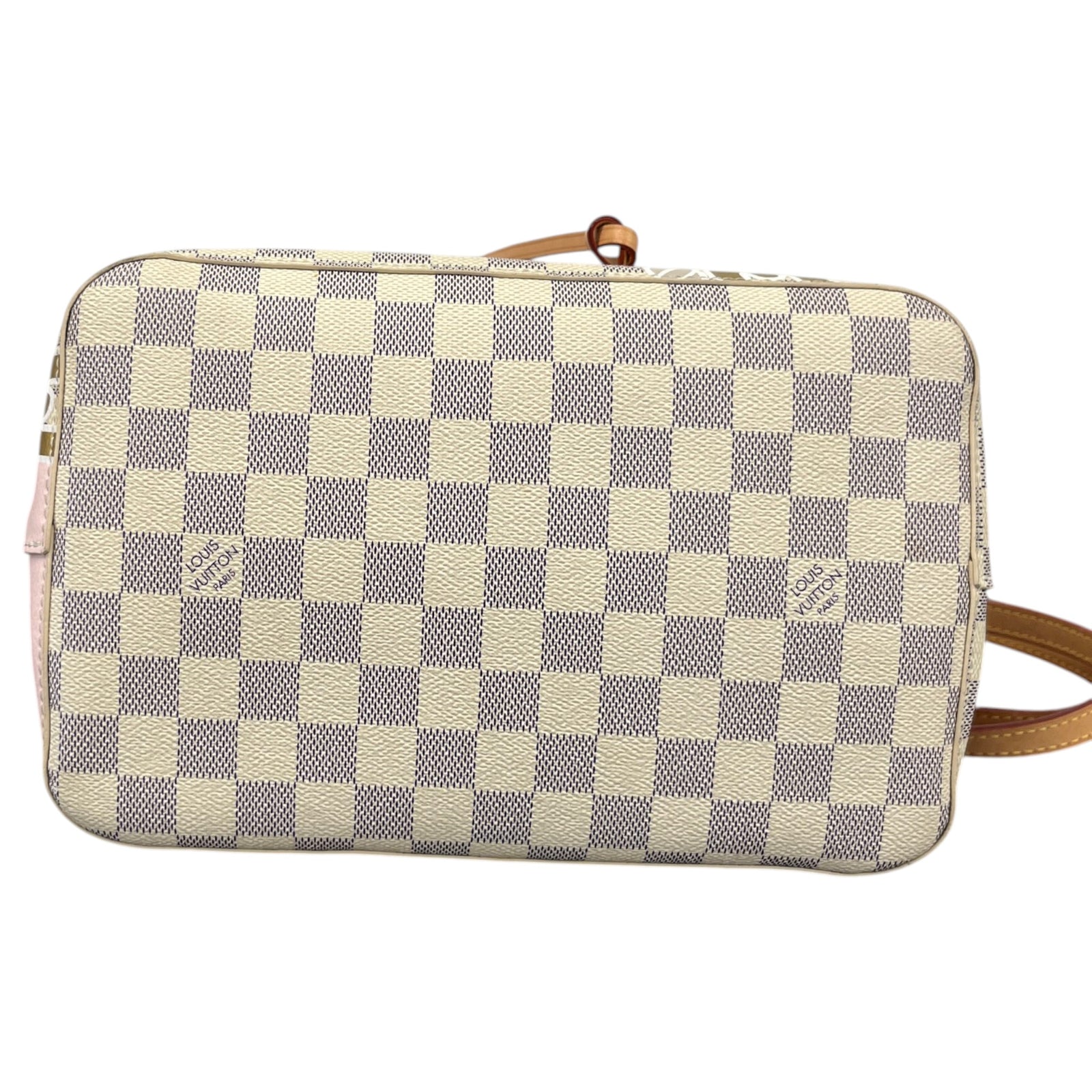 Women's Damier Azur Nautical Neonoe MM Handbag White - Photo 10