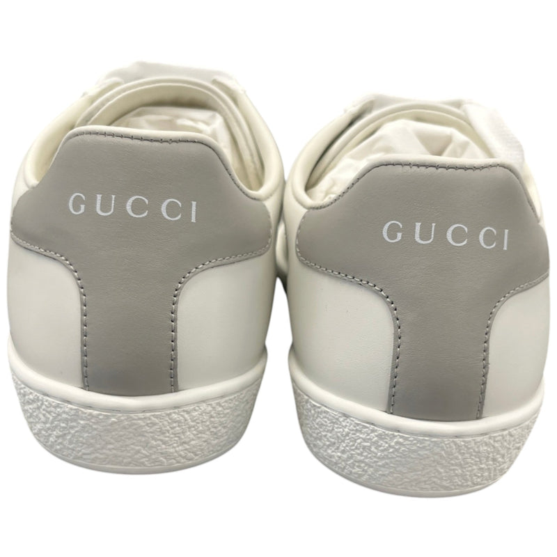 Women's Ace Perforated Interlocking GG Low Trainers White Size UK 2.5 / EU 35.5