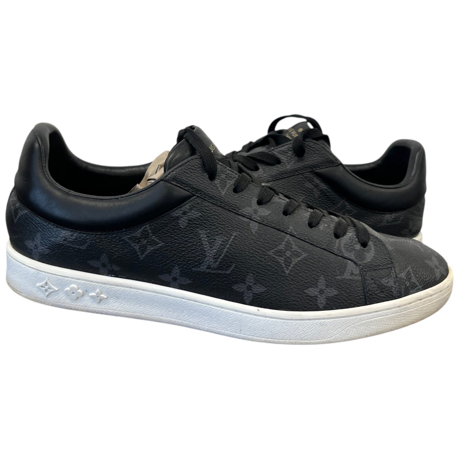 Men's Monogram Eclipse Luxembourg Low Trainers Grey Size EU 41 / UK 7 - Photo 3