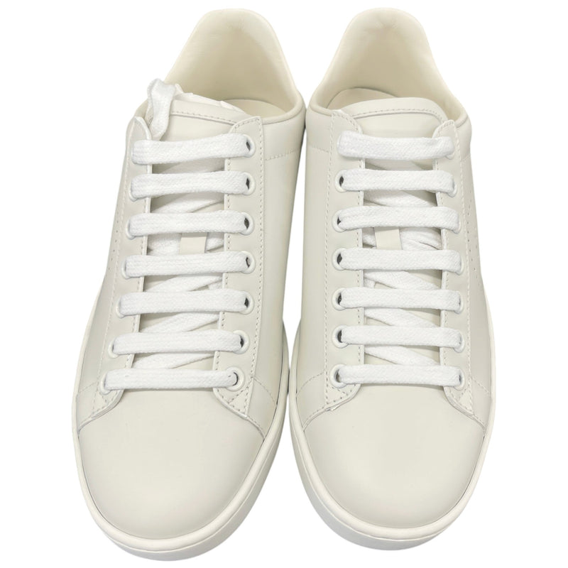 Women's Ace Perforated Interlocking GG Low Trainers White Size UK 2.5 / EU 35.5