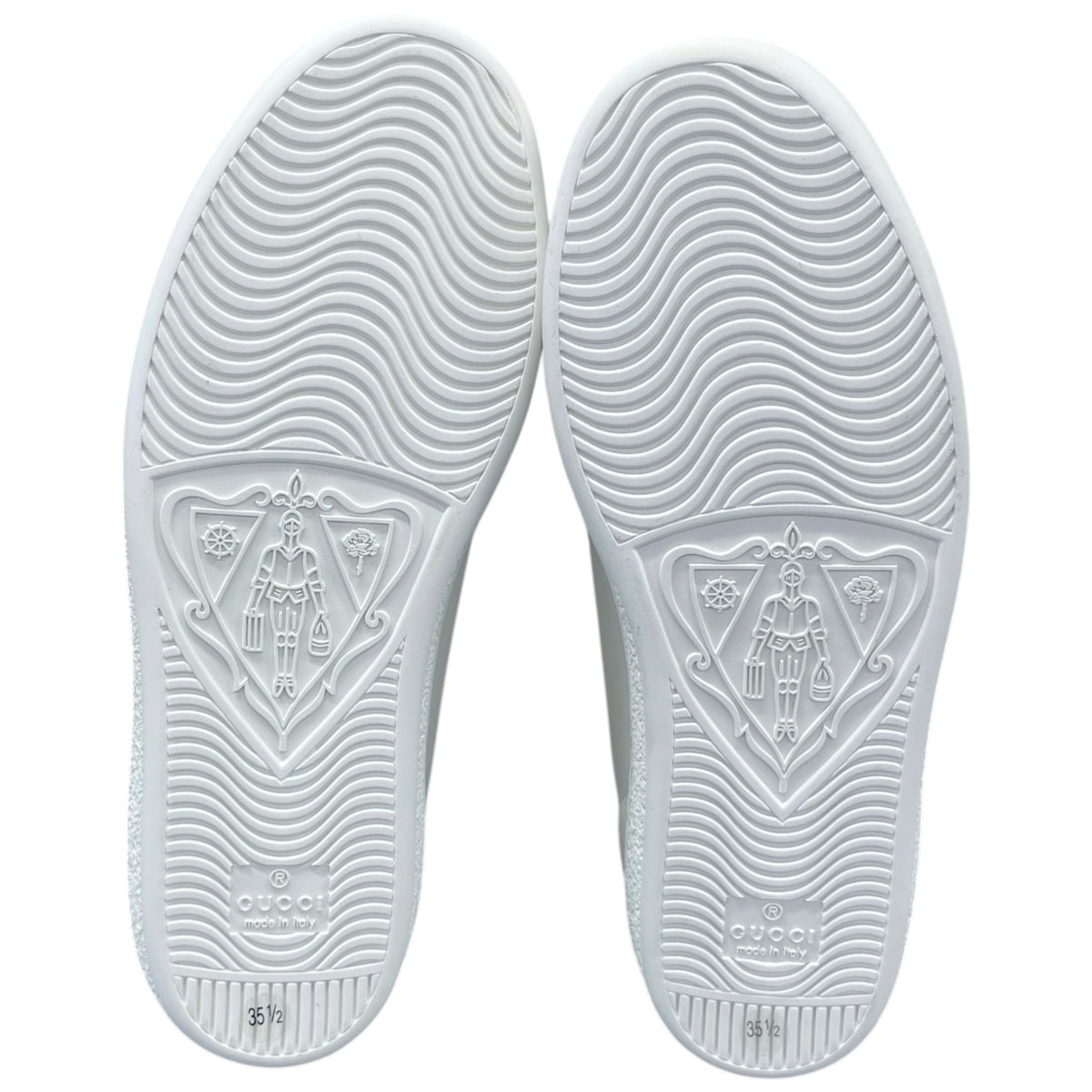 Women's Ace Perforated Interlocking GG Low Trainers White Size UK 2.5 / EU 35.5 - Photo 11