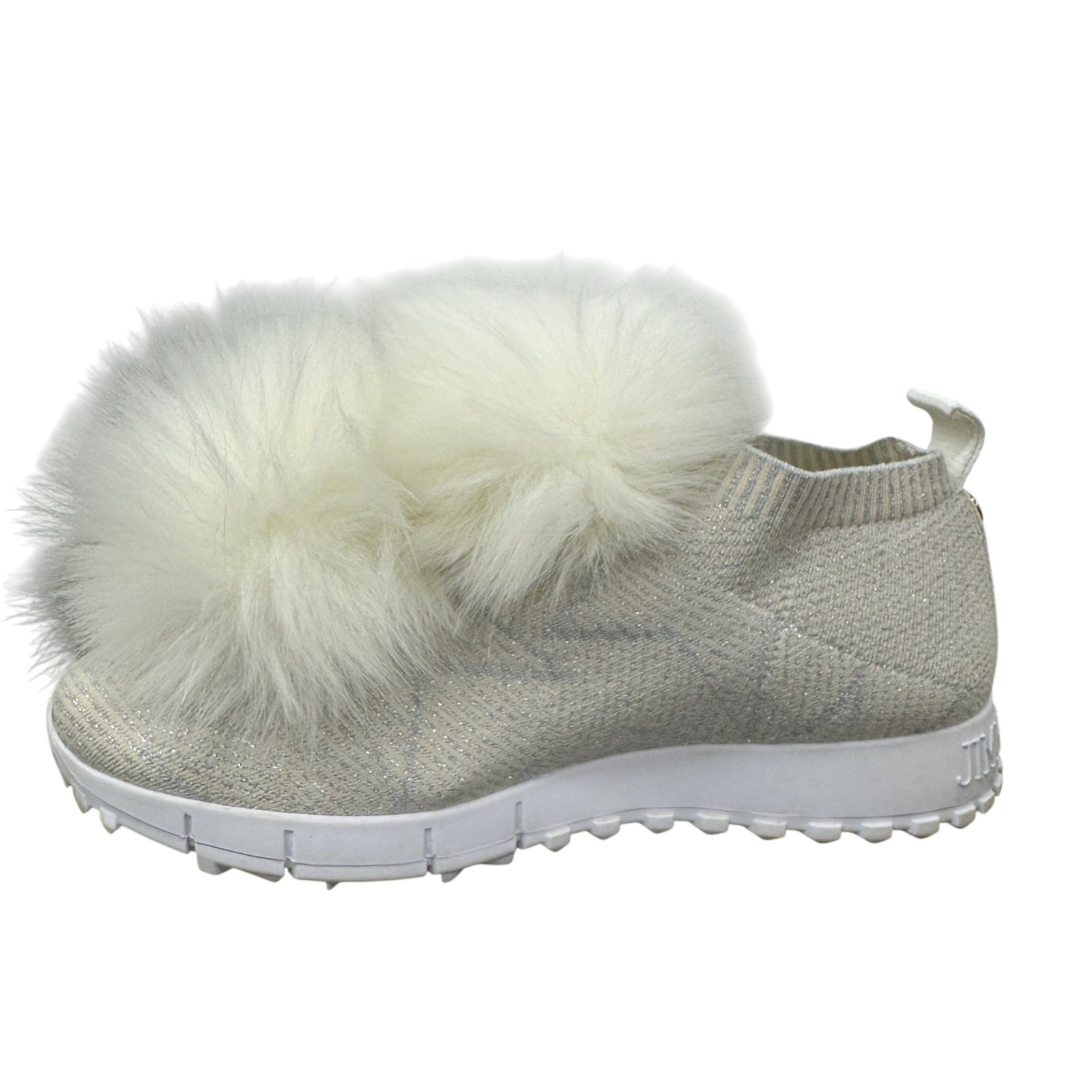 Women's Pom Pom Embellishment Low Trainers White Size UK 4 / EU 37 - Photo 2