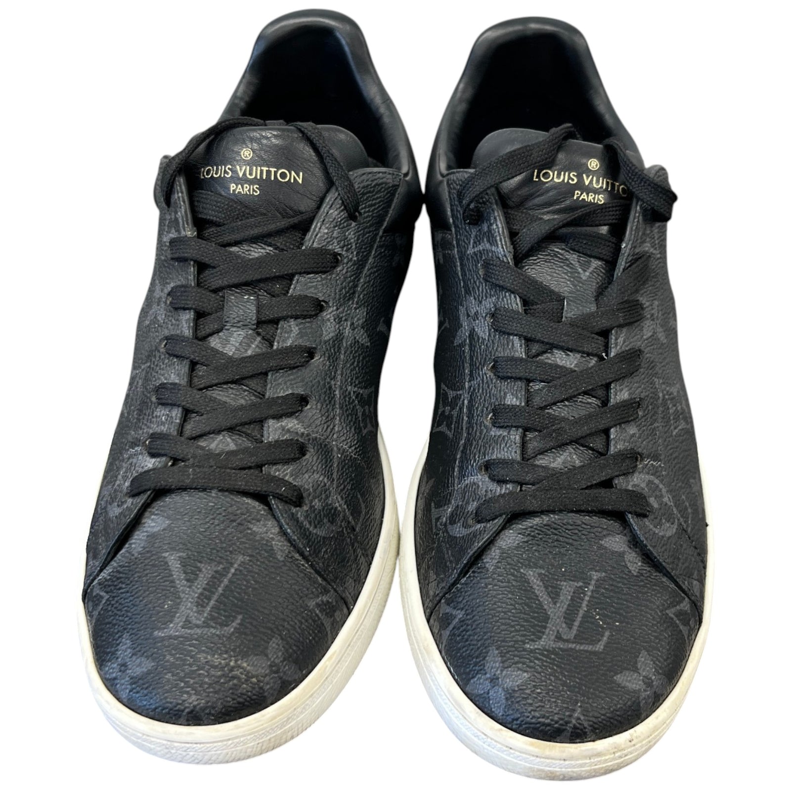 Men's Monogram Eclipse Luxembourg Low Trainers Grey Size EU 41 / UK 7 - Photo 6