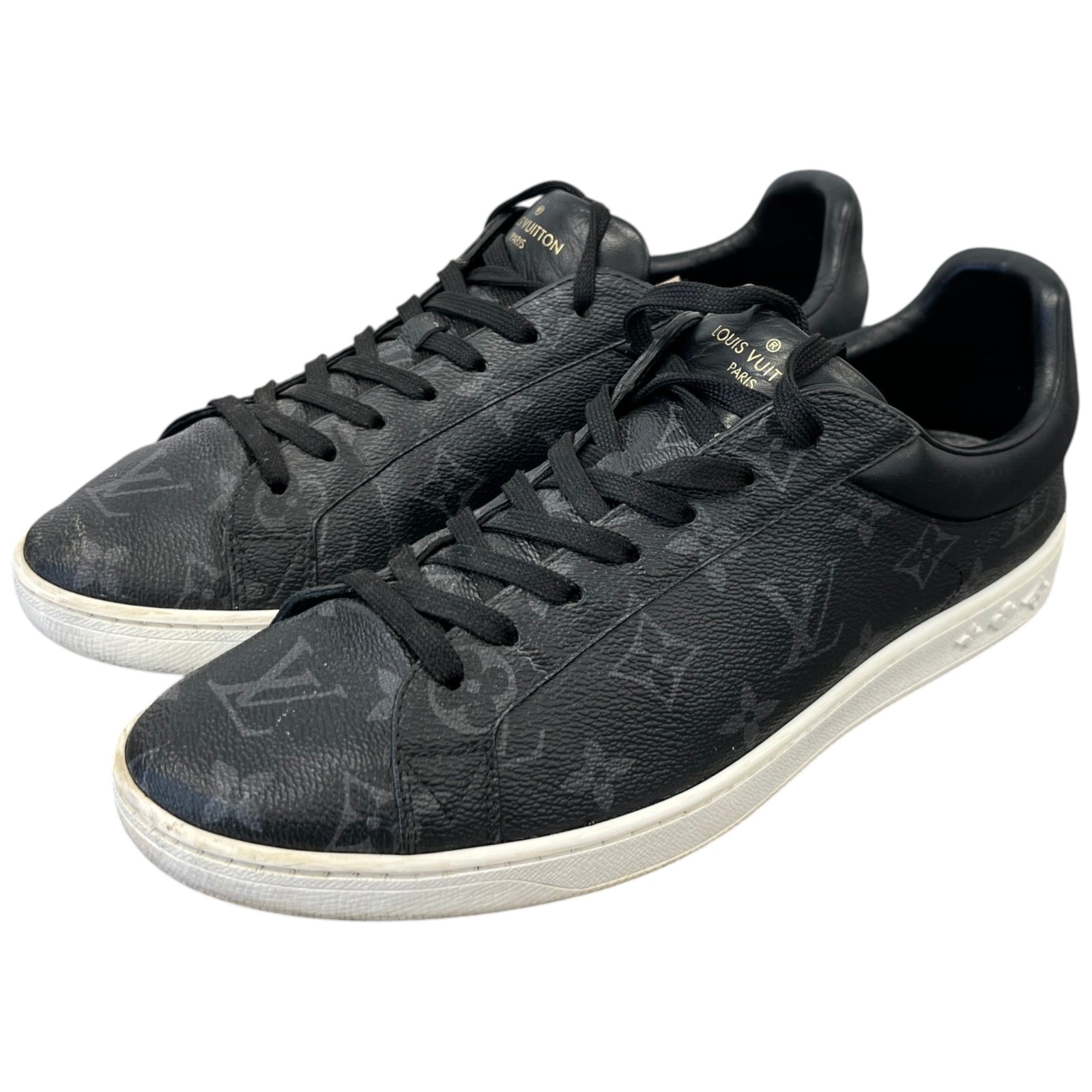 Men's Monogram Eclipse Luxembourg Low Trainers Grey Size EU 41 / UK 7 - Photo 9