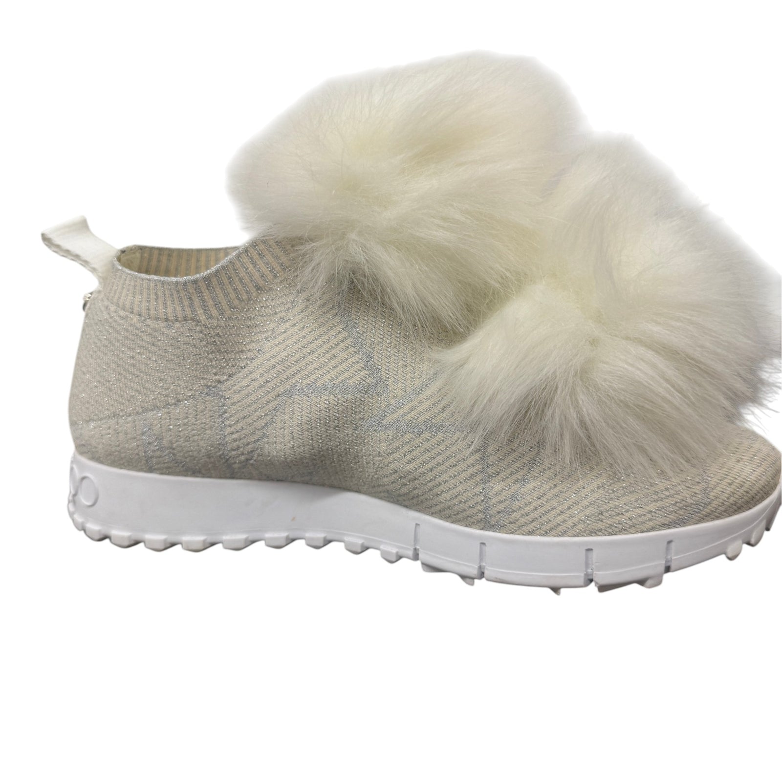 Women's Pom Pom Embellishment Low Trainers White Size UK 4 / EU 37 - Photo 4