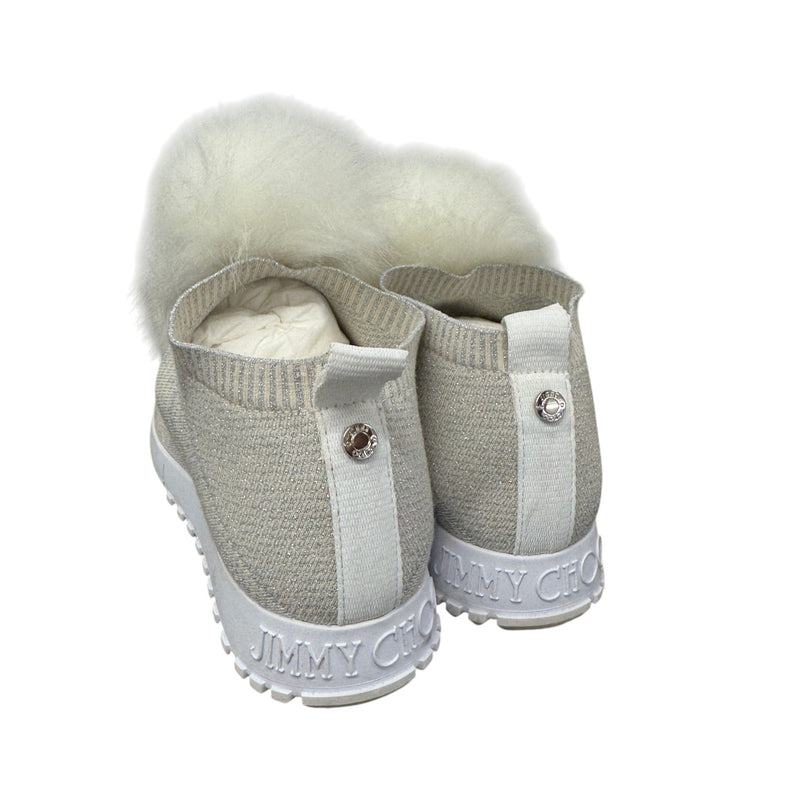 Women's Pom Pom Embellishment Low Trainers White Size UK 4 / EU 37