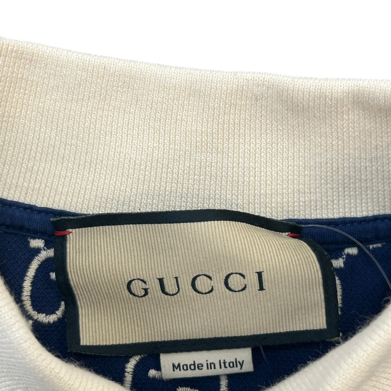 Men's GG Supreme Polo Shirt Navy Size L