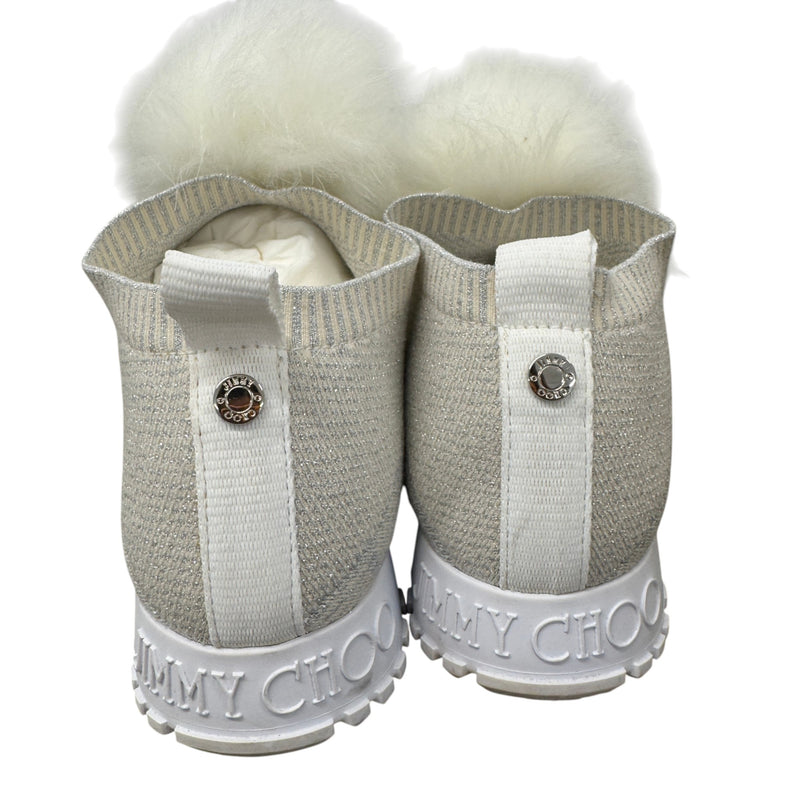 Women's Pom Pom Embellishment Low Trainers White Size UK 4 / EU 37