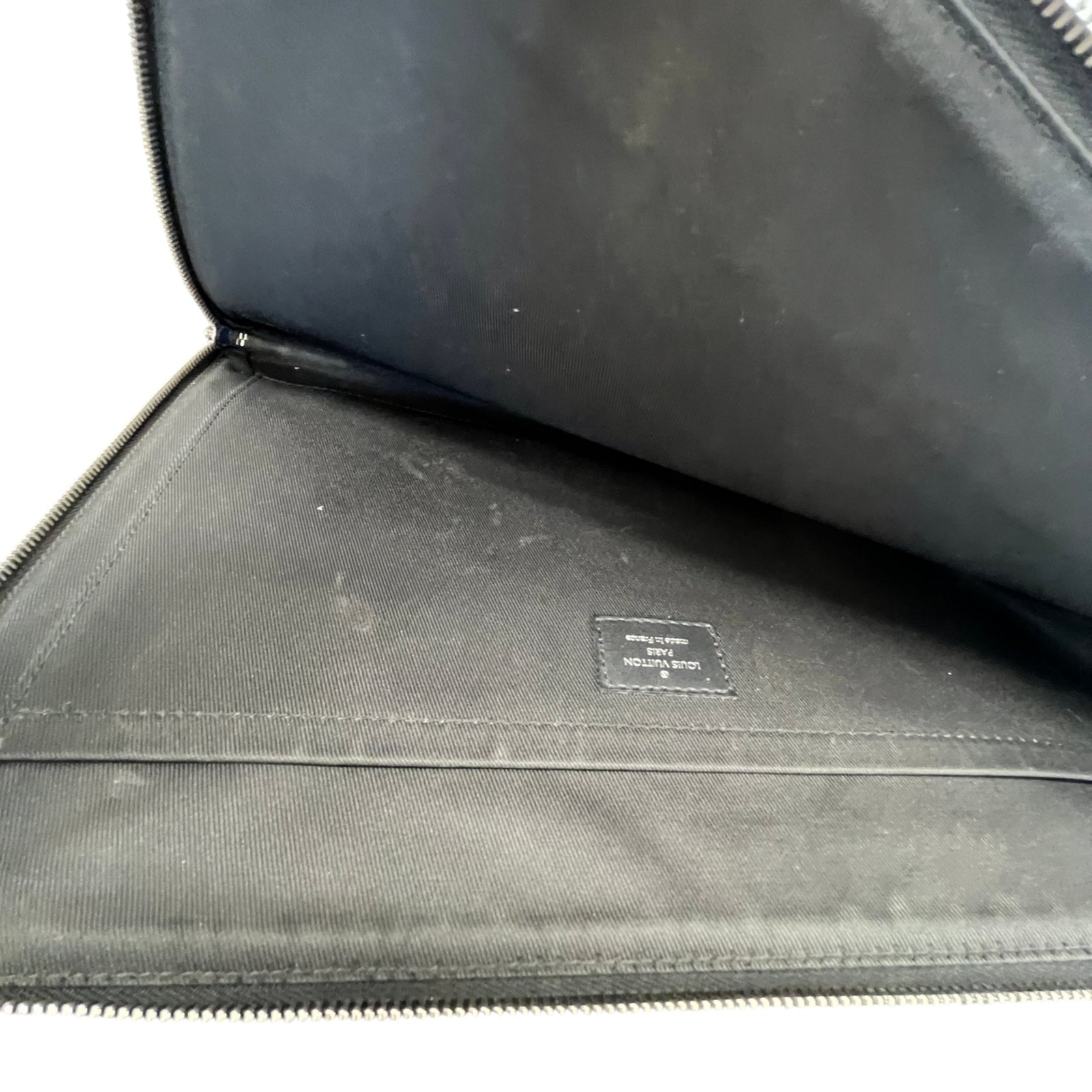 Men's Damier Graphite Pochette Jour GM Pouch Black - Photo 8