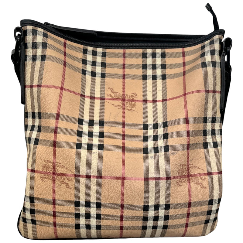 Men's Checkered Messenger Bag Beige