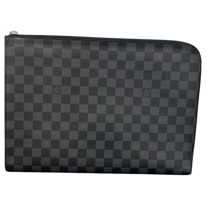 Men's Damier Graphite Pochette Jour GM Pouch Black