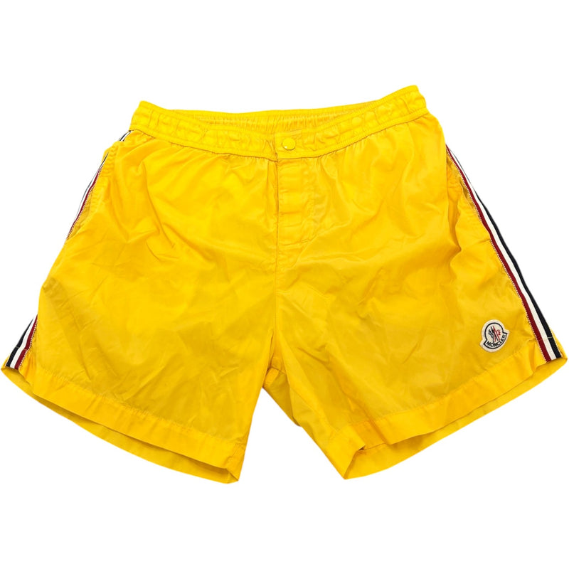Men's Patch Logo Swim Shorts Yellow Size M