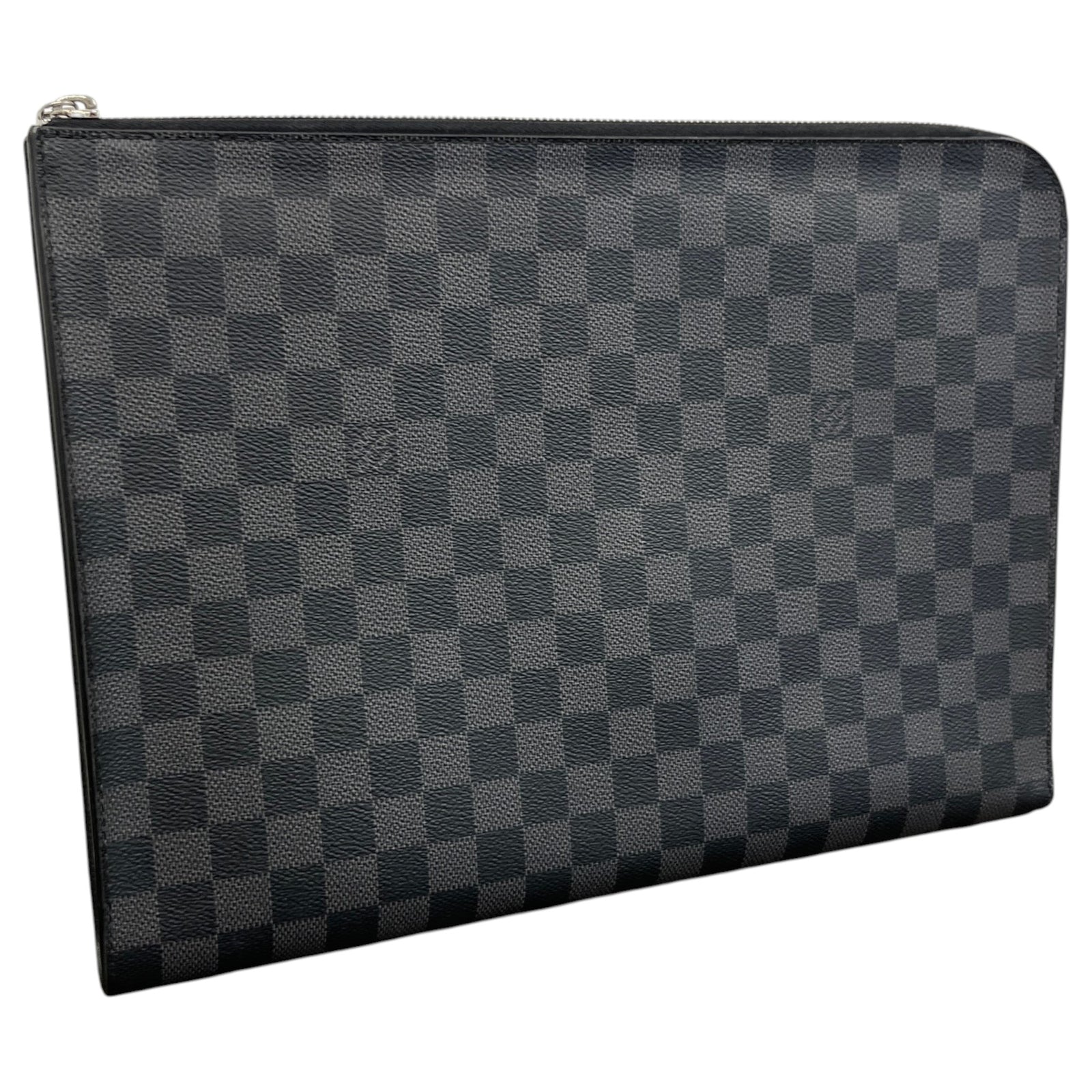 Men's Damier Graphite Pochette Jour GM Pouch Black - Photo 3