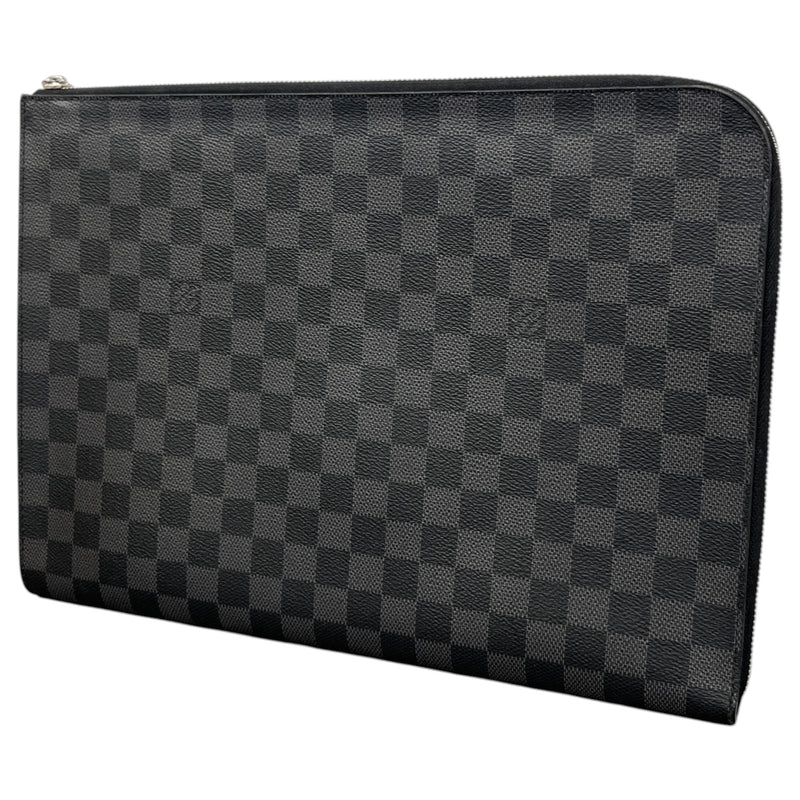 Men's Damier Graphite Pochette Jour GM Pouch Black