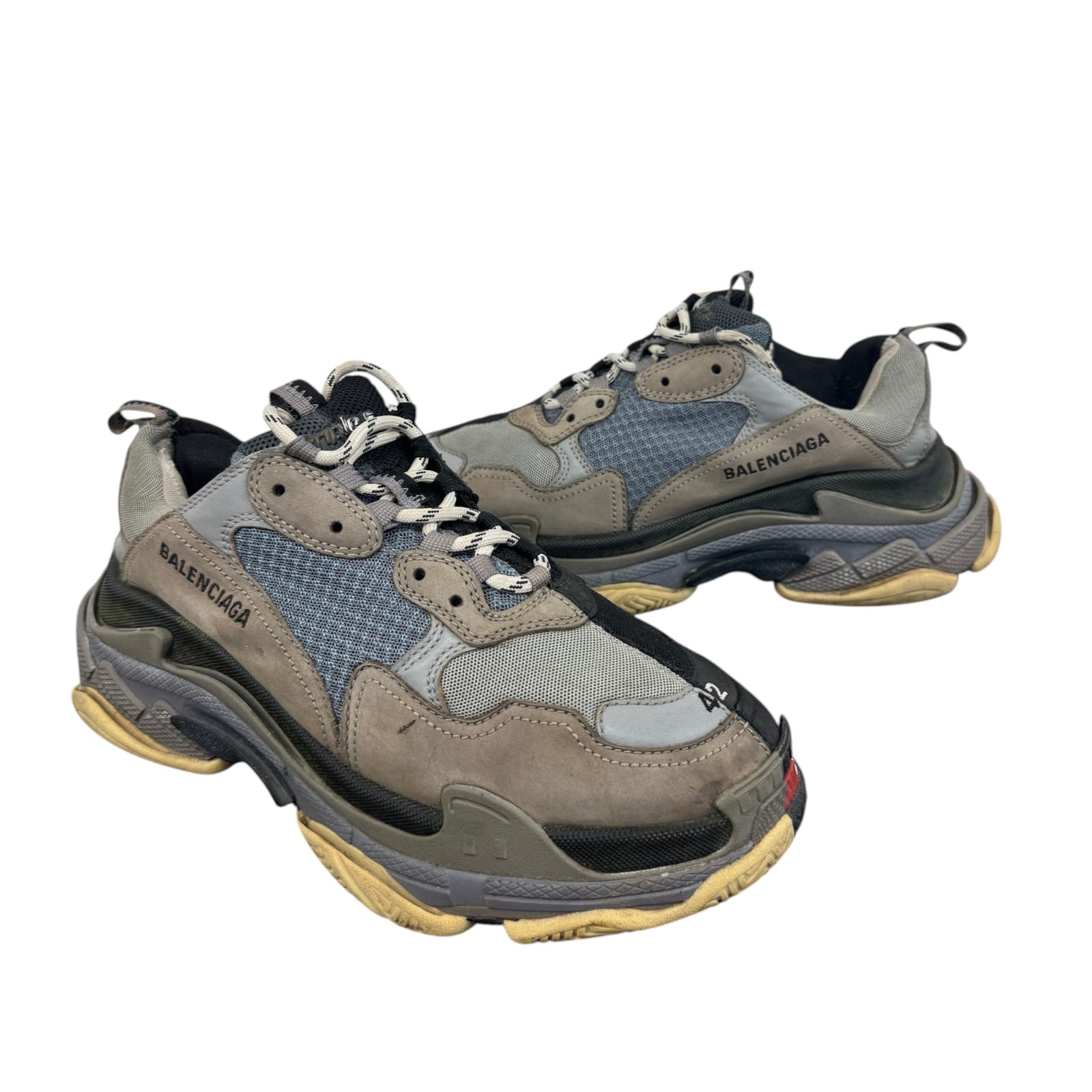 Men's Spit Triple S Low Trainers Multi-Coloured Size UK 8 / EU 42 - Photo 2