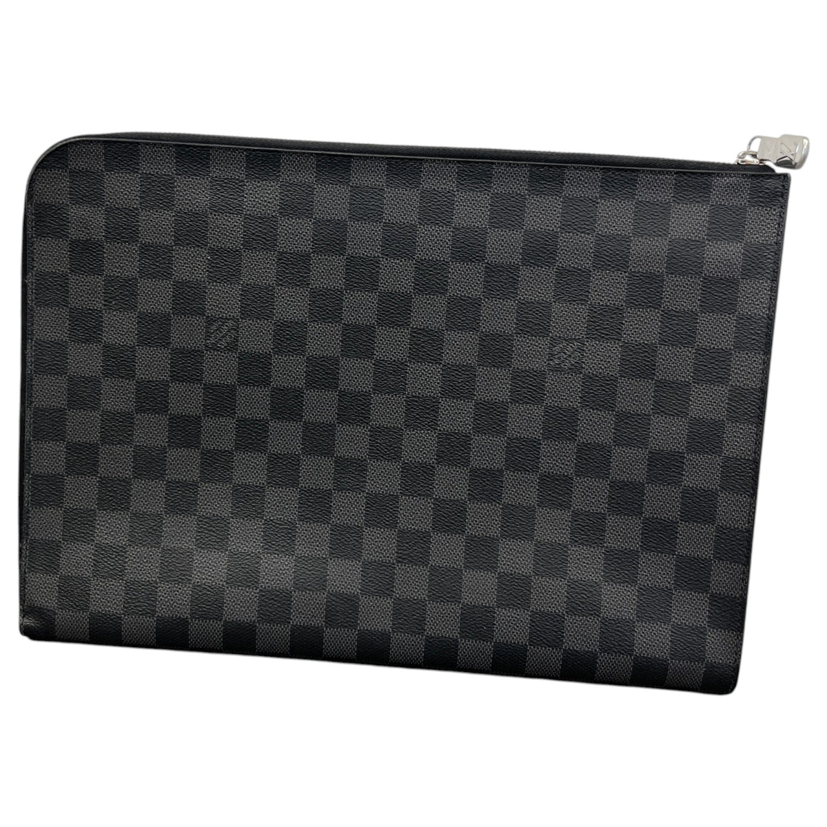 Men's Damier Graphite Pochette Jour GM Pouch Black - Photo 2
